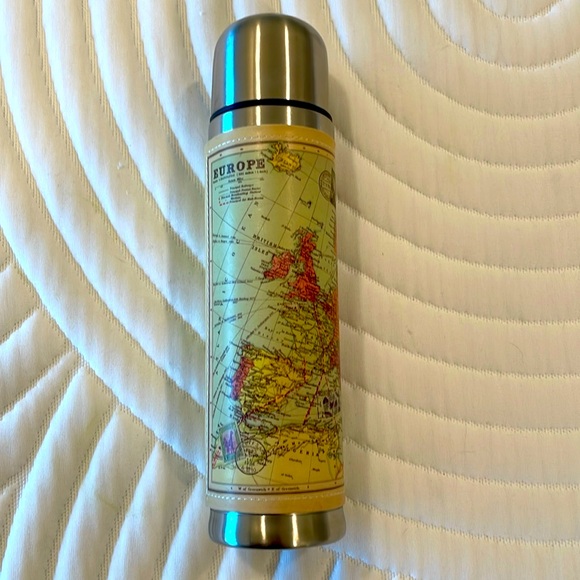 Wild & Wolf Map of Europe Insulated Thermos/Flask - Picture 1 of 6
